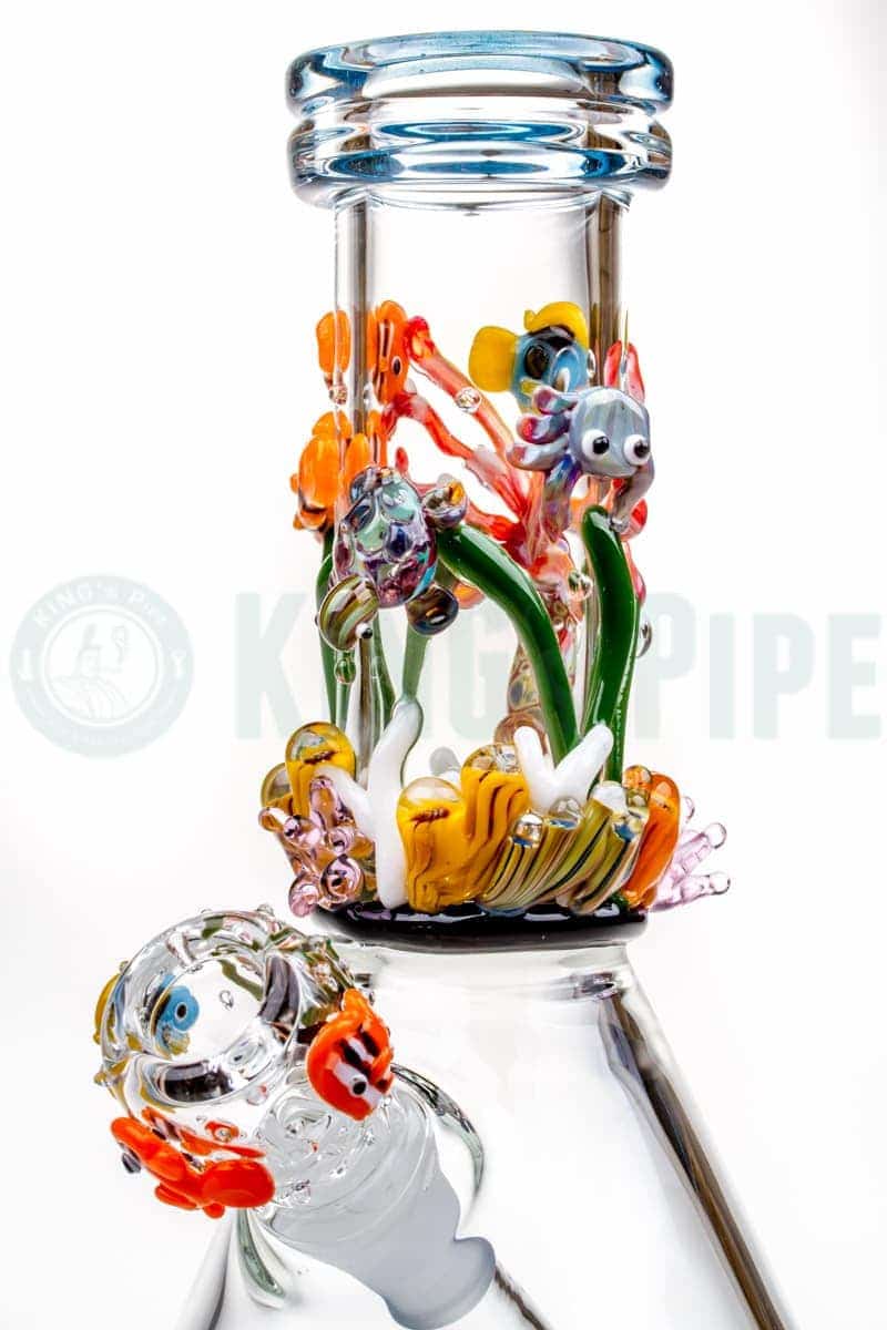 Empire Glassworks - Deep Ocean Mini Beaker Bong