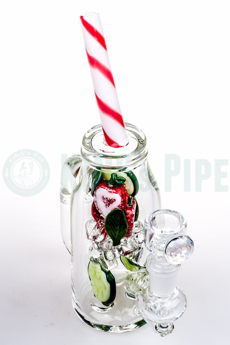 Empire Glassworks - Strawberry Cucumber Detox Cup Dab Rig
