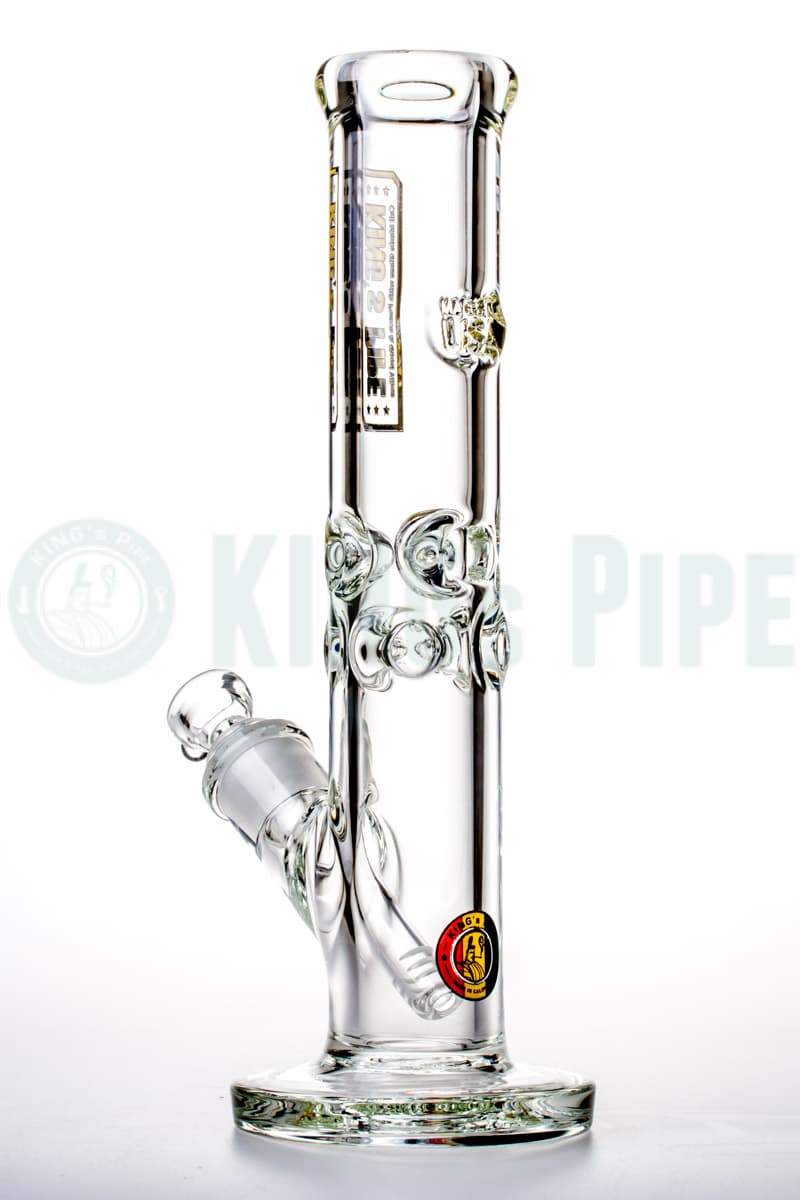 KING's Pipe Glass - 12'' 9mm Thick Straight Tube Bong