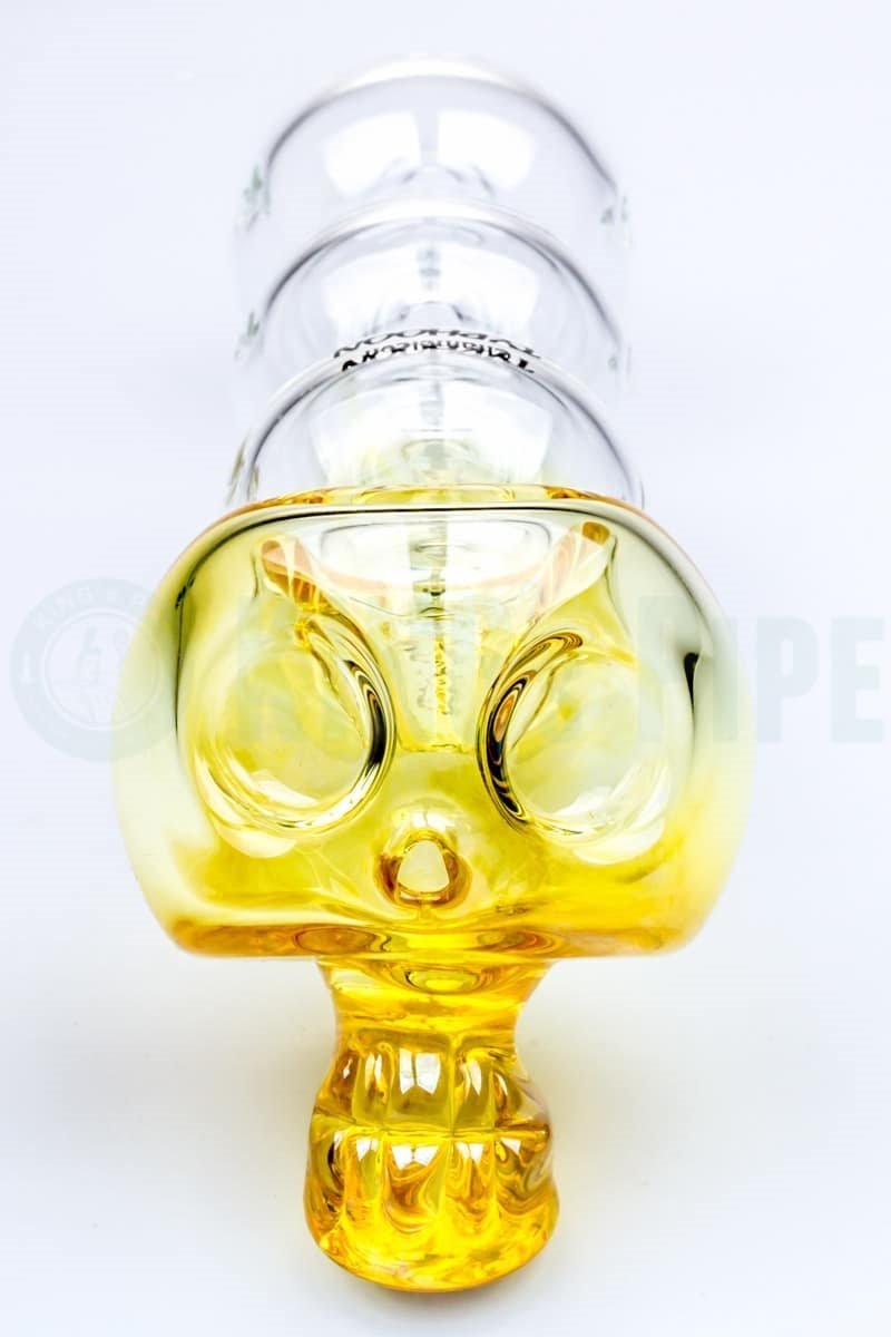 Chameleon Glass - 7 Inch Bonehead Typhoon Glass Pipe