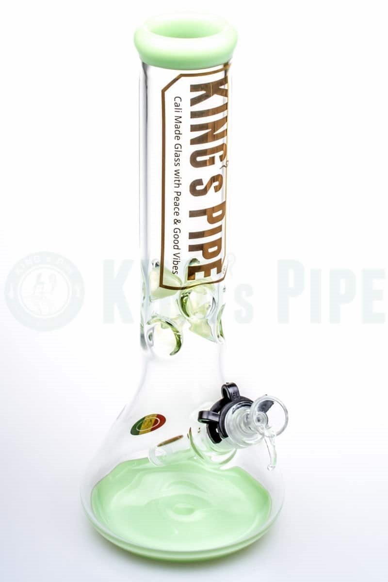 KING&#39;s Pipe Glass - 12&#39;&#39; Beaker Bong with Lime