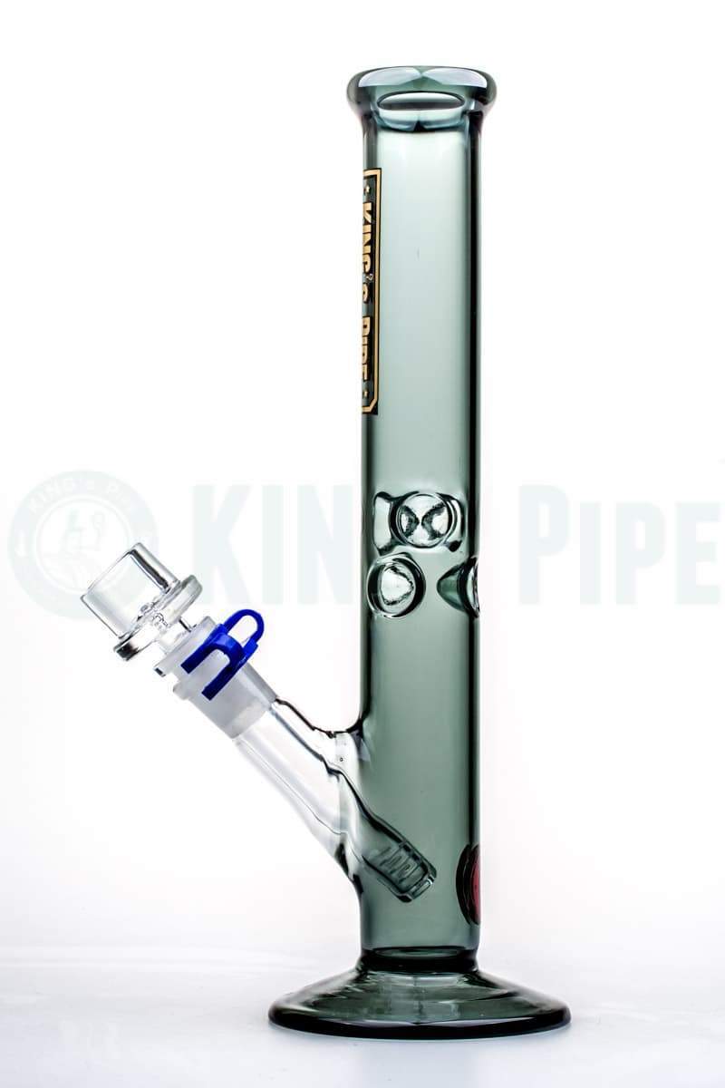 KING&#39;s Pipe Glass - 12&#39;&#39; Charcoal Straight Bong