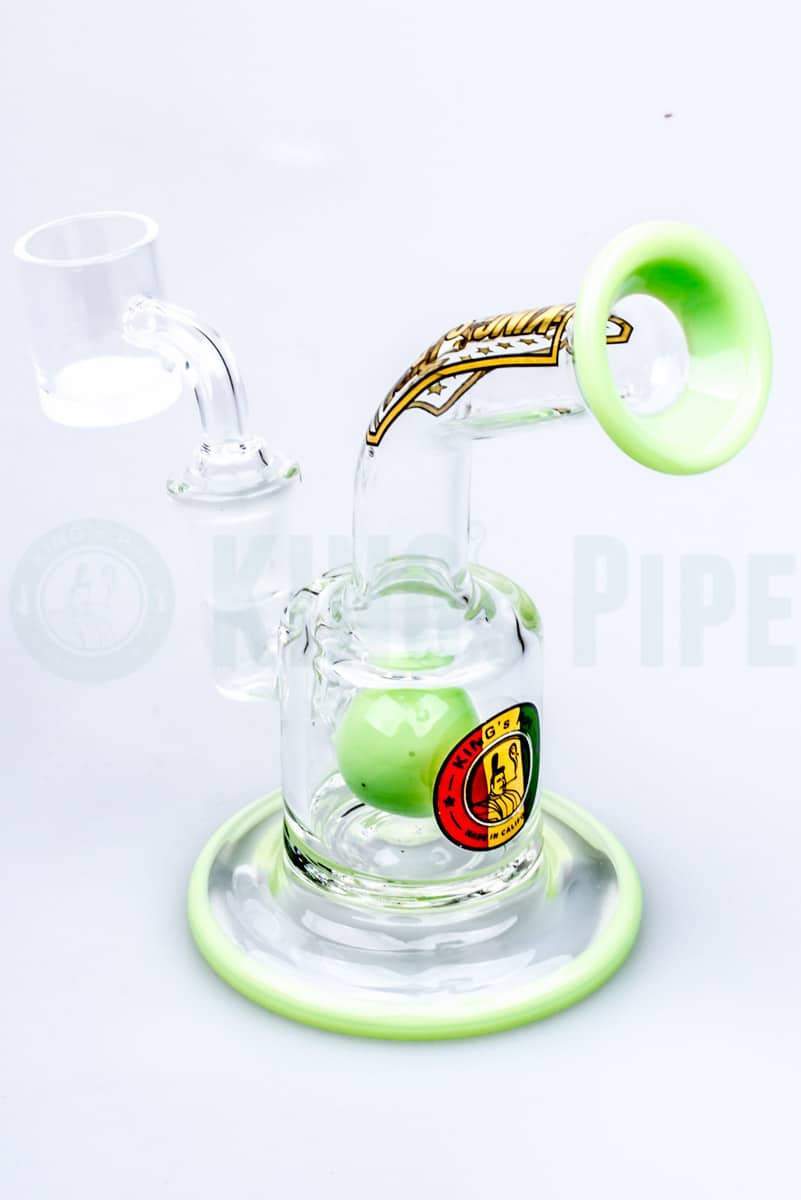 KING&#39;s Pipe Glass - Ball Perc Mini Dab Rig