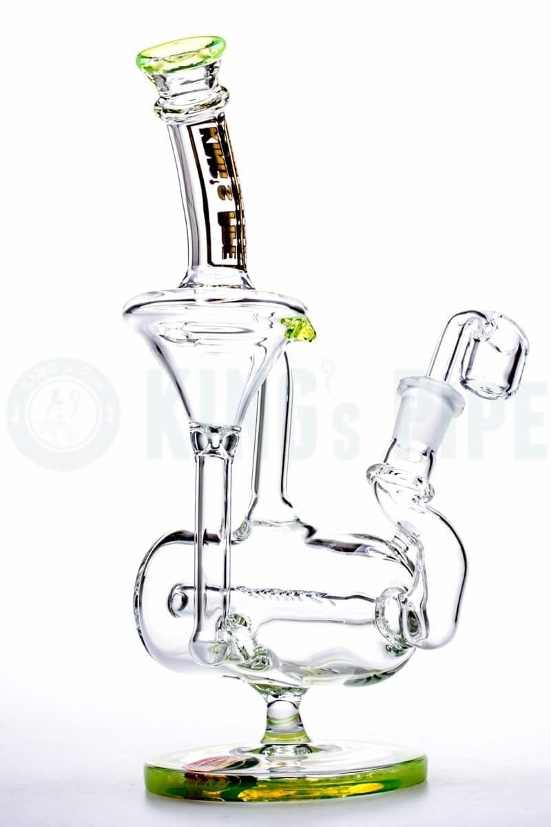 KING's Pipe Glass - Inline Perc Recycler