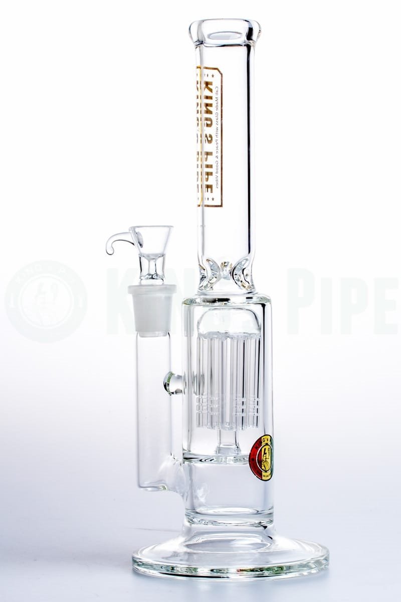 KING's Pipe Glass - Single Tree Perc Water Bong