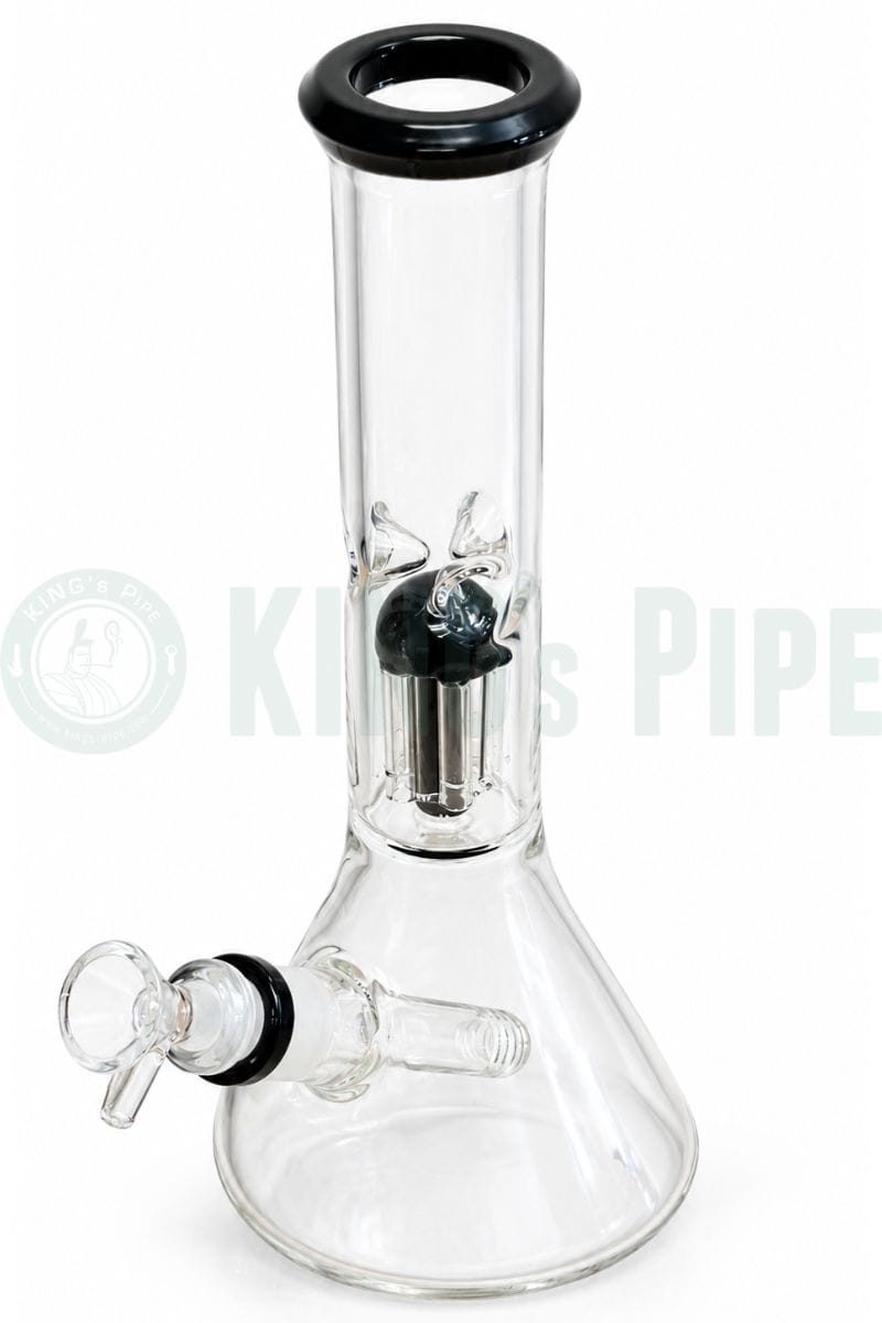 11" Tree Perc Beaker Bong with Color Accent