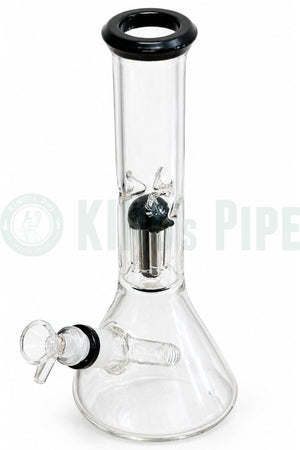 11" Tree Perc Beaker Bong with Color Accent