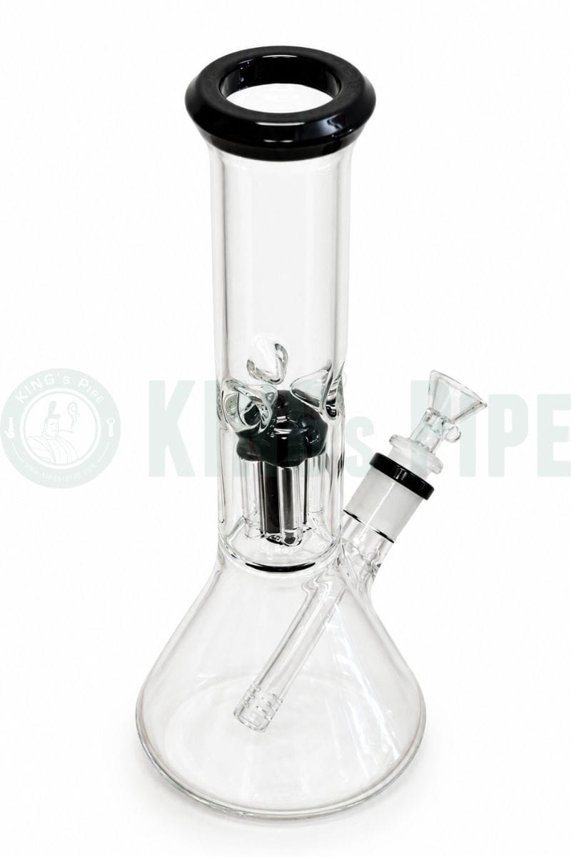 11" Tree Perc Beaker Bong with Color Accent