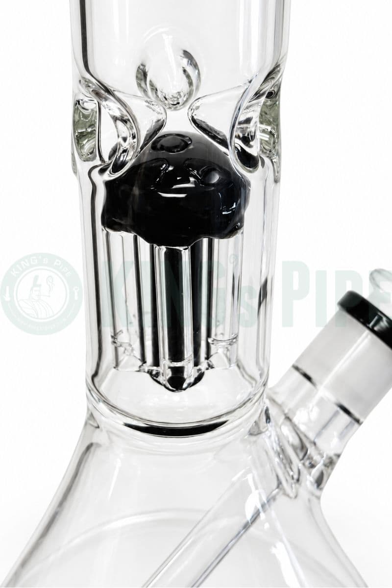 11" Tree Perc Beaker Bong with Color Accent