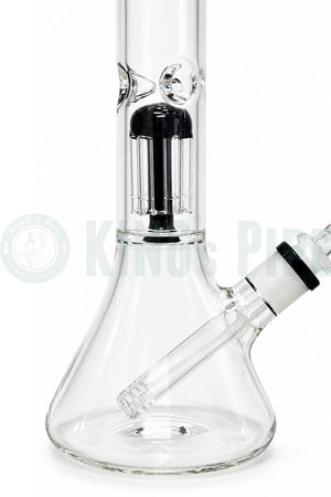 11" Tree Perc Beaker Bong with Color Accent