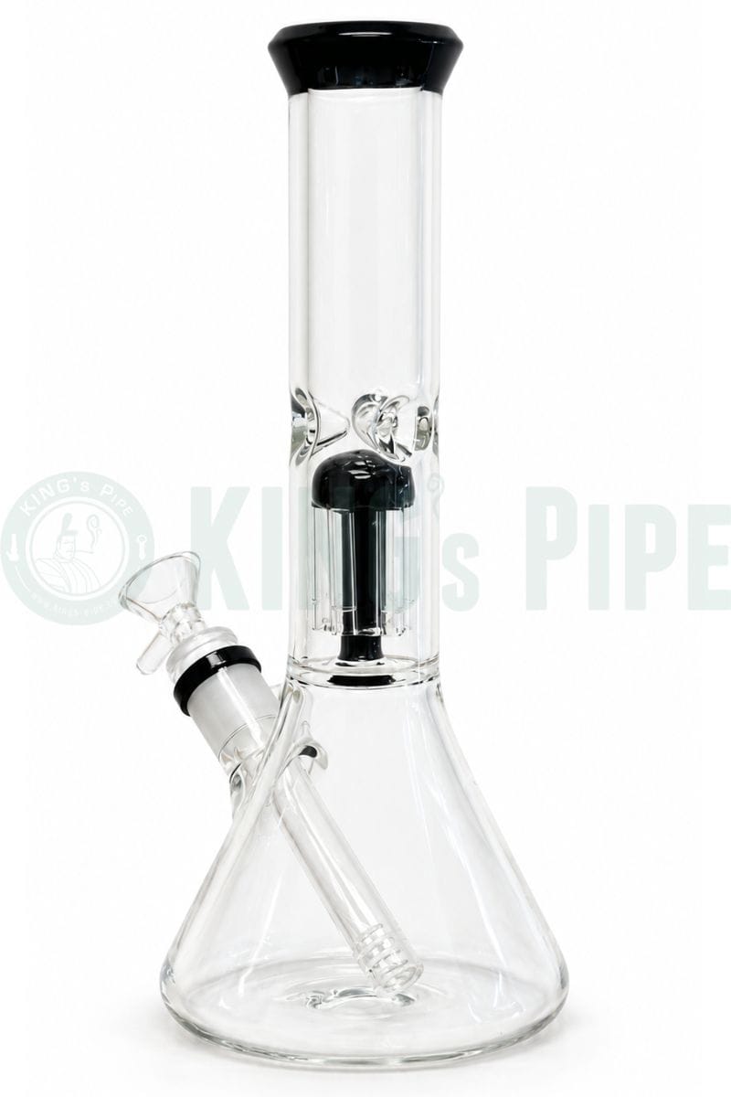 11" Tree Perc Beaker Bong with Color Accent