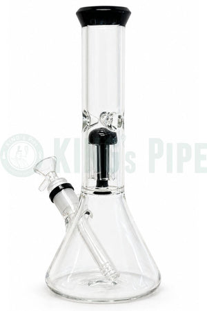 11" Tree Perc Beaker Bong with Color Accent