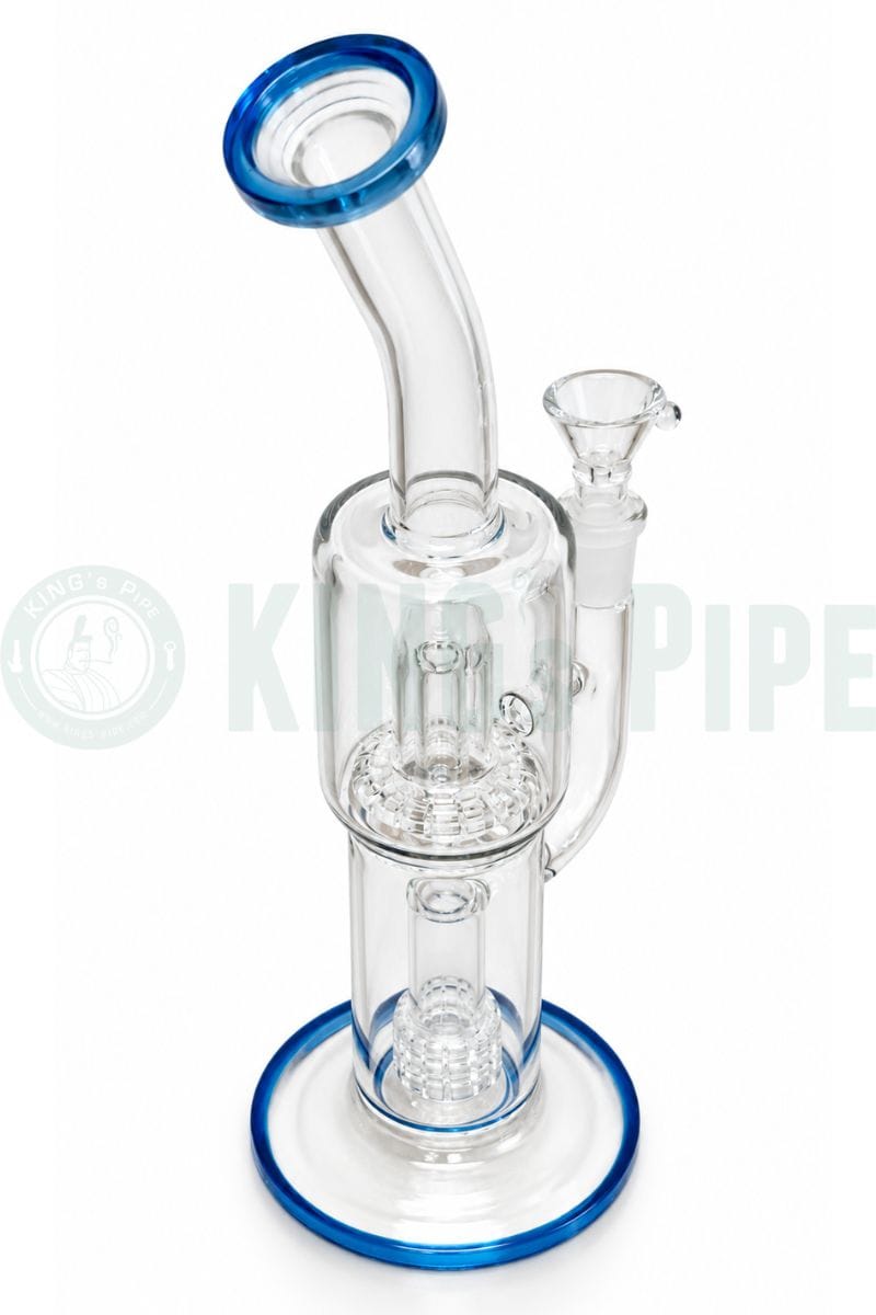 12" Matrix to UFO Perc Bong Blue