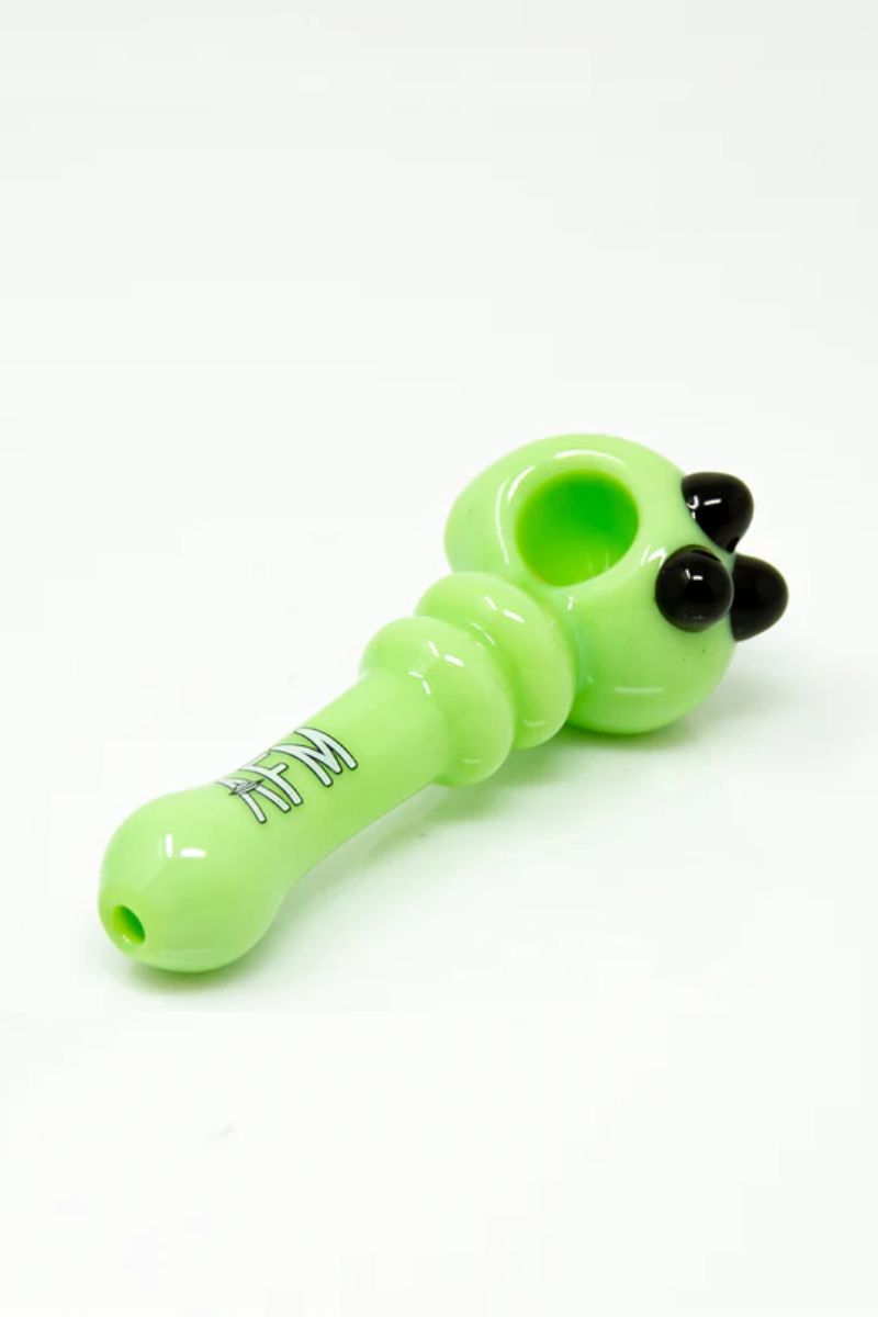 AFM - Double Halo Colored Glass Hand Pipe