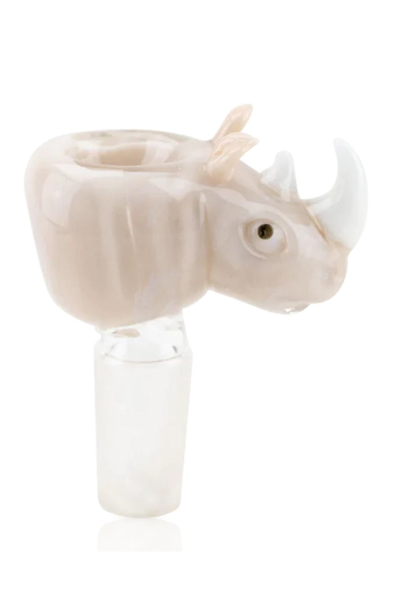 Empire Glassworks 14mm Male White Rhino Bowl Piece
