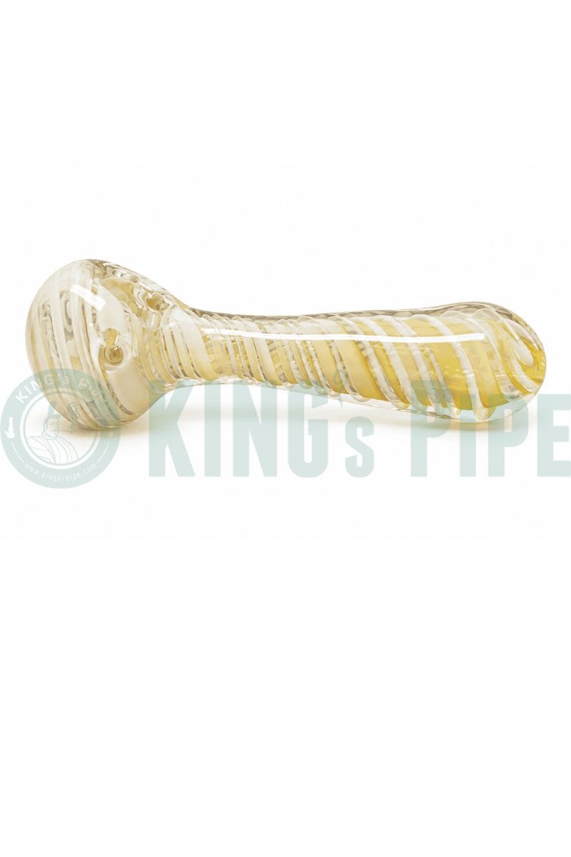 Color Changing Fumed Stripe Glass Spoon Pipe