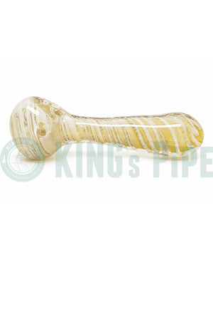 Color Changing Fumed Stripe Glass Spoon Pipe