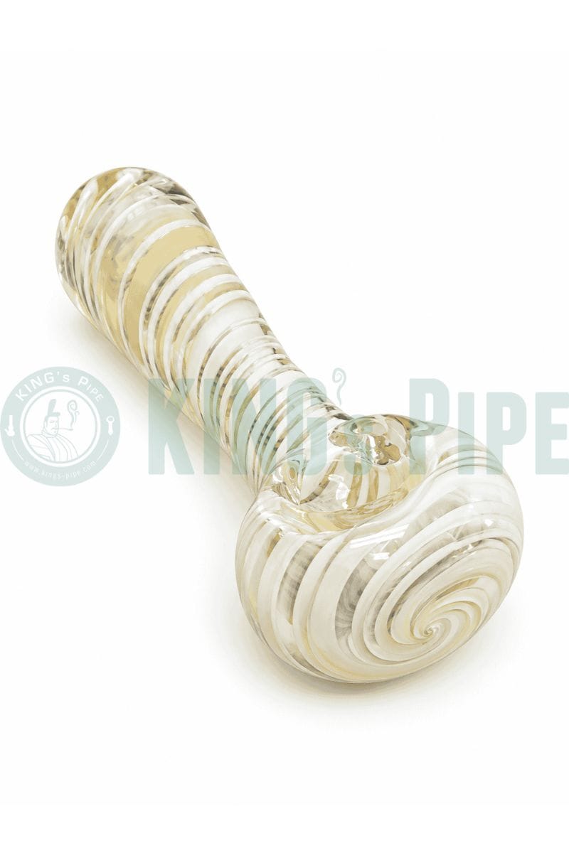 Color Changing Fumed Stripe Glass Spoon Pipe