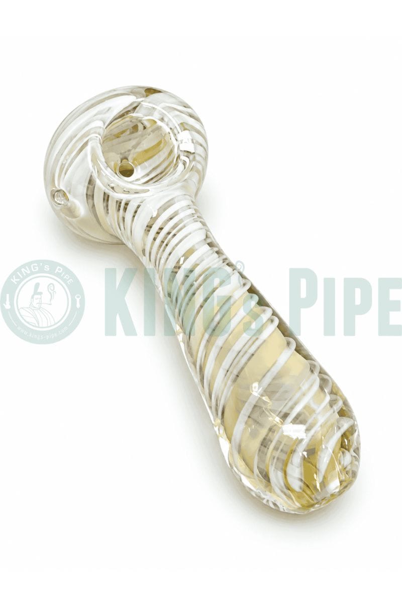Color Changing Fumed Stripe Glass Spoon Pipe
