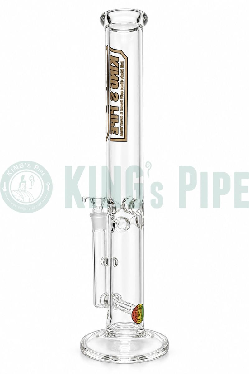 KING's Pipe Glass 18 Inch Double Inline Perc Bong