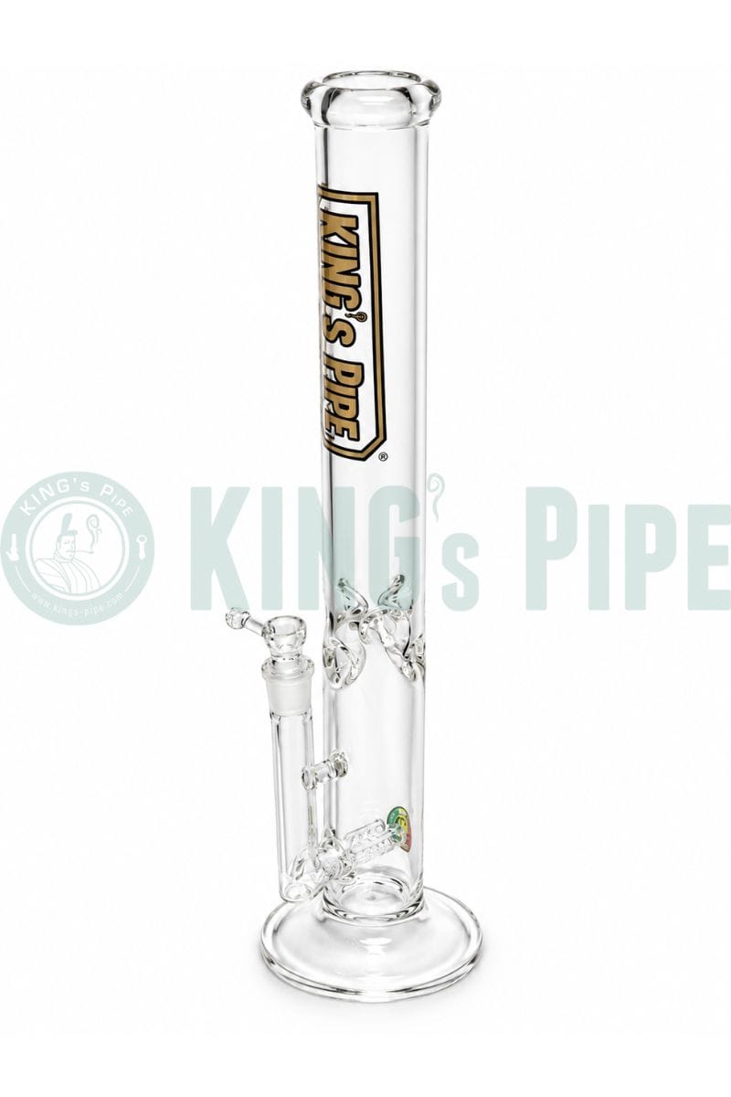 KING's Pipe Glass 18 Inch Double Inline Perc Bong