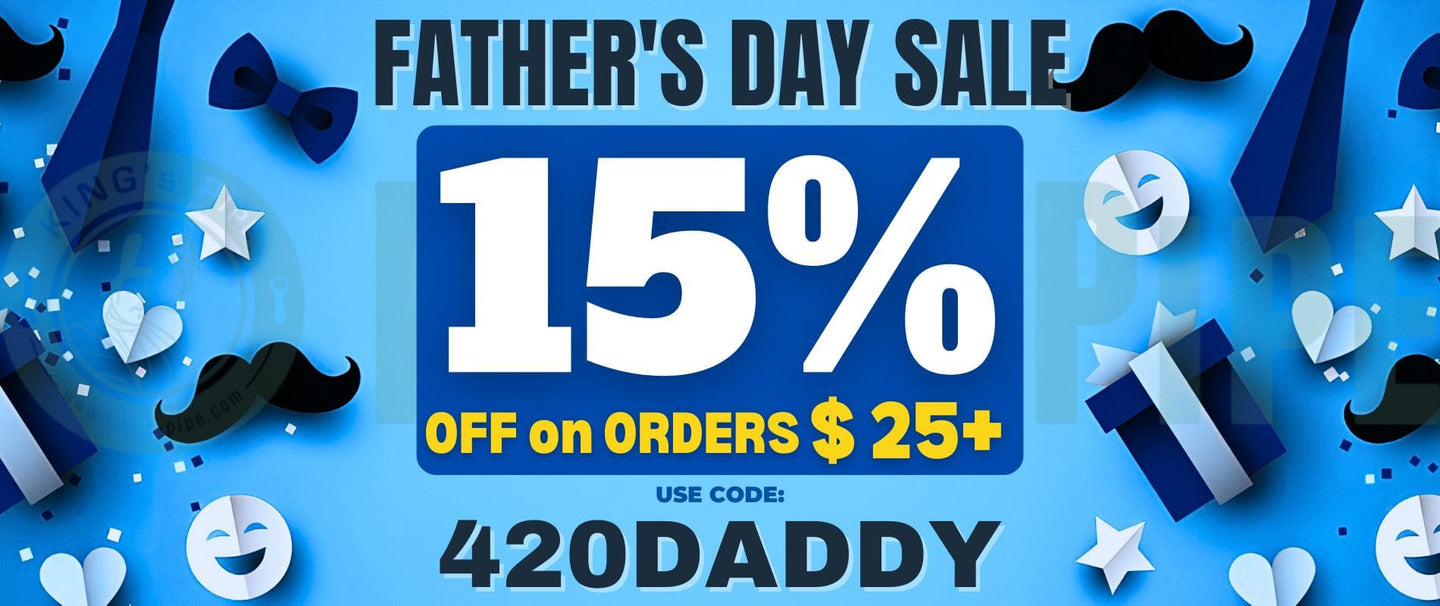 kings pipe online headshop 420 father's day sale for bongs and dab pens