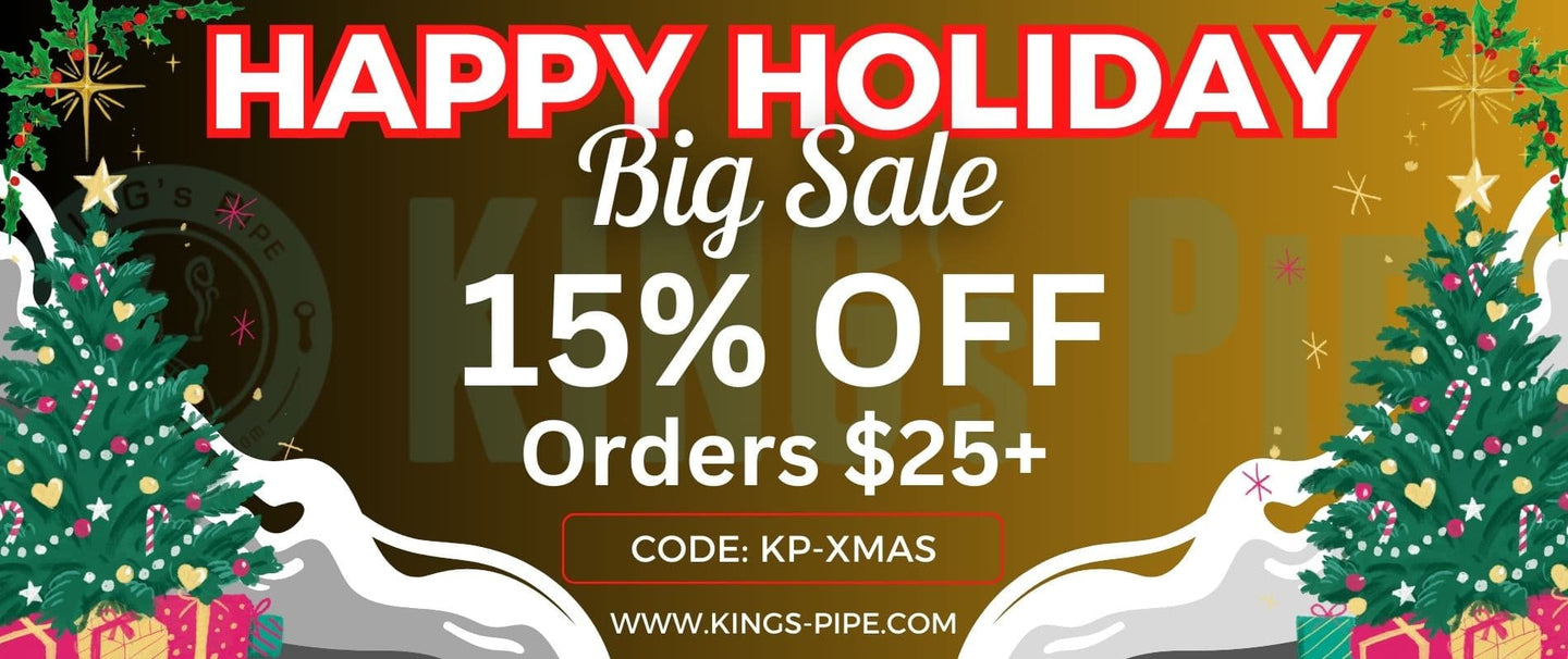 kings pipe online smoke shop Christmas bong sale