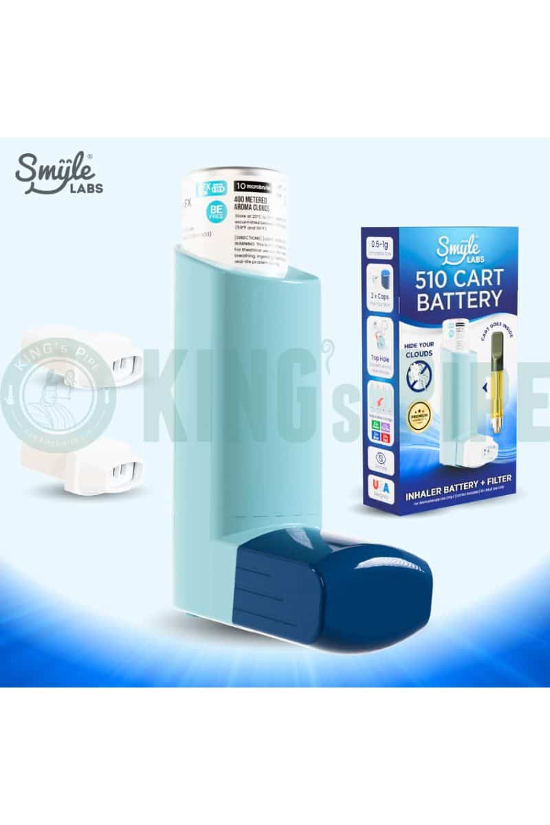 Smyle Labs Inhaler 510 Penjamin Battery + Cloud Filters Blue
