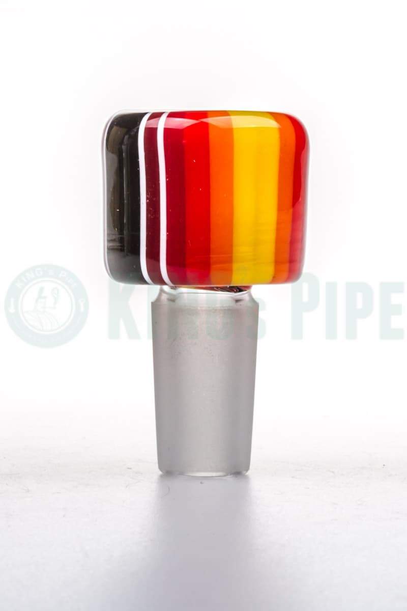 Empire Glassworks - 14mm Male Rainbow Glass Bowl Piece
