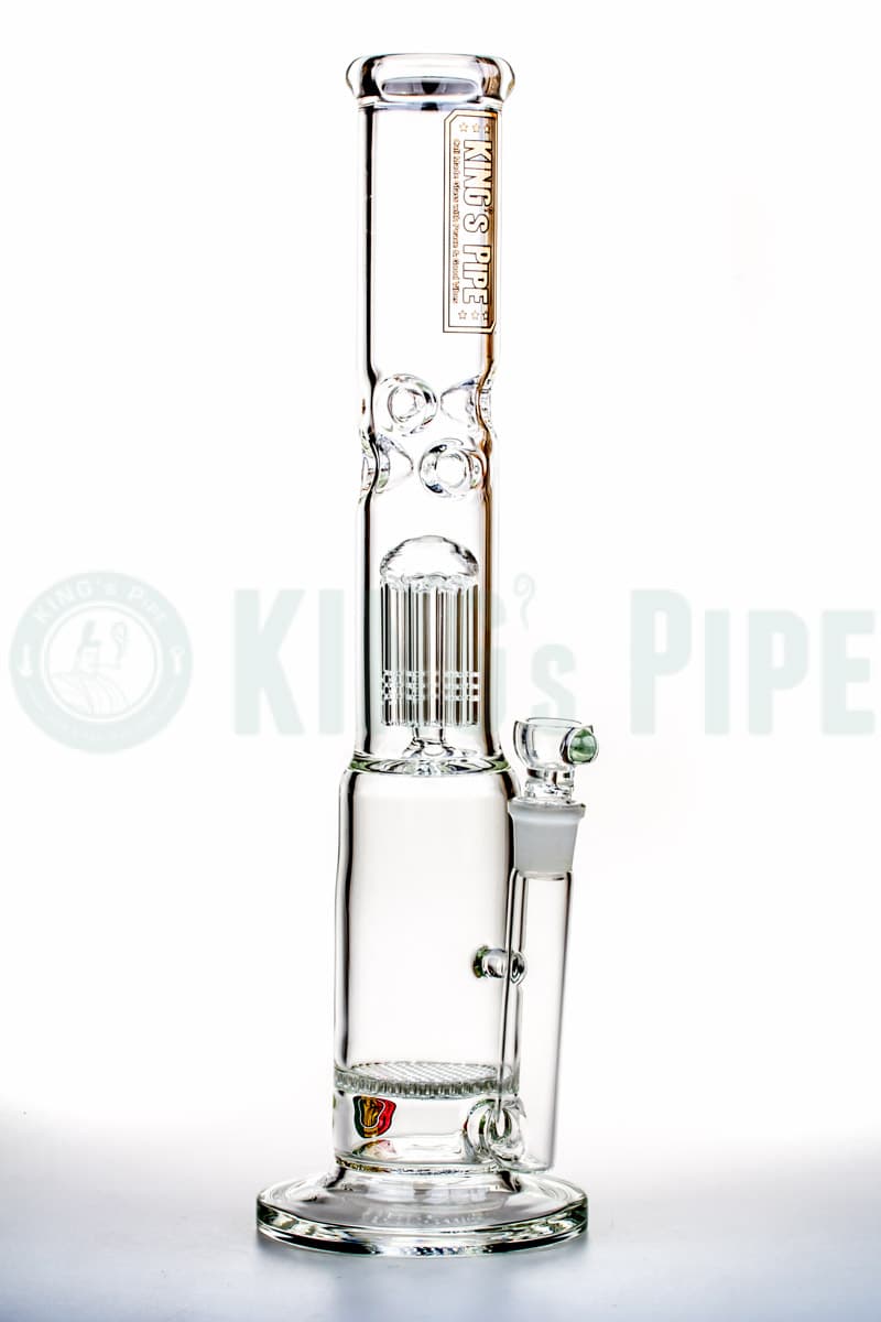 KING's Pipe Glass - 16" Honeycomb to Tree Perc Water Bong