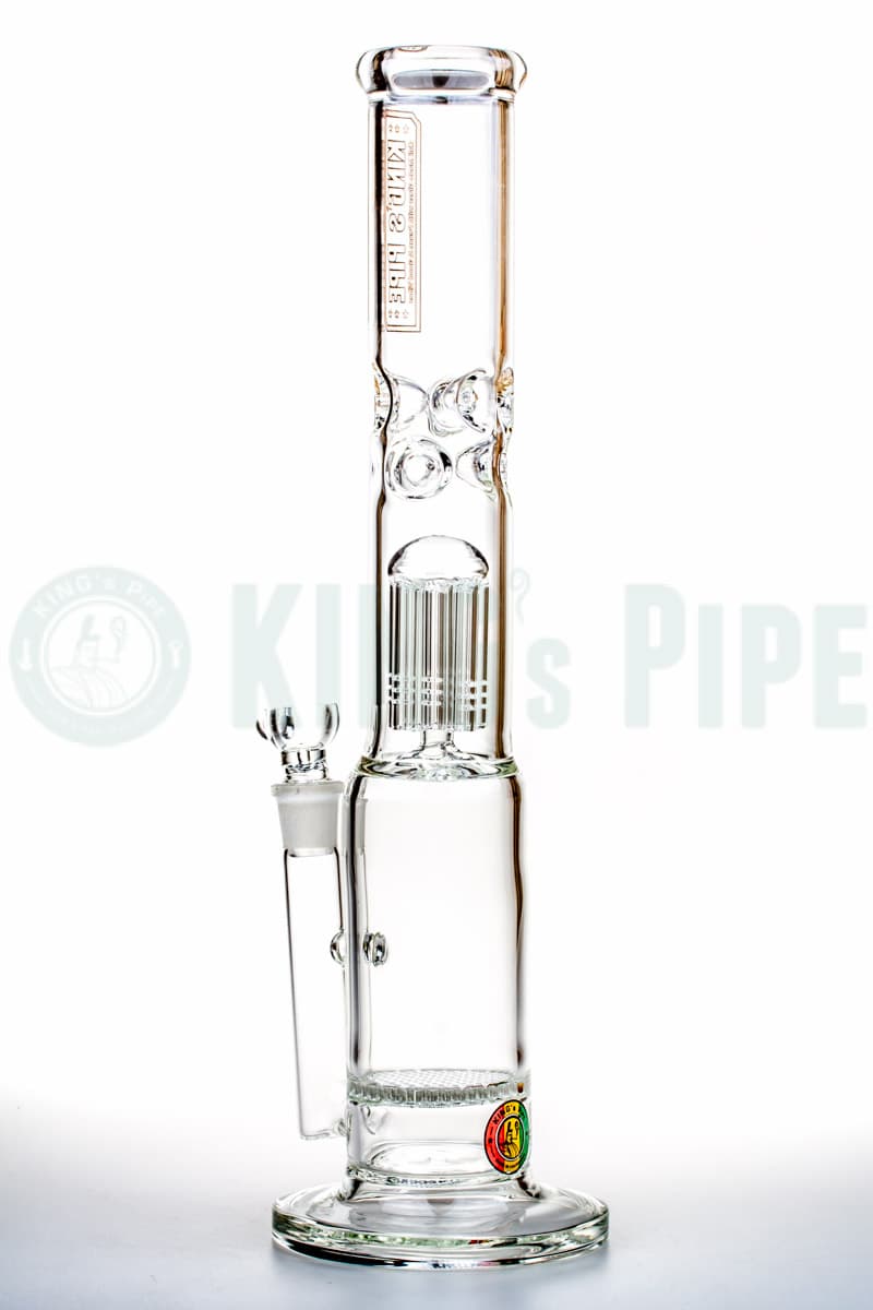 KING's Pipe Glass - 16" Honeycomb to Tree Perc Water Bong