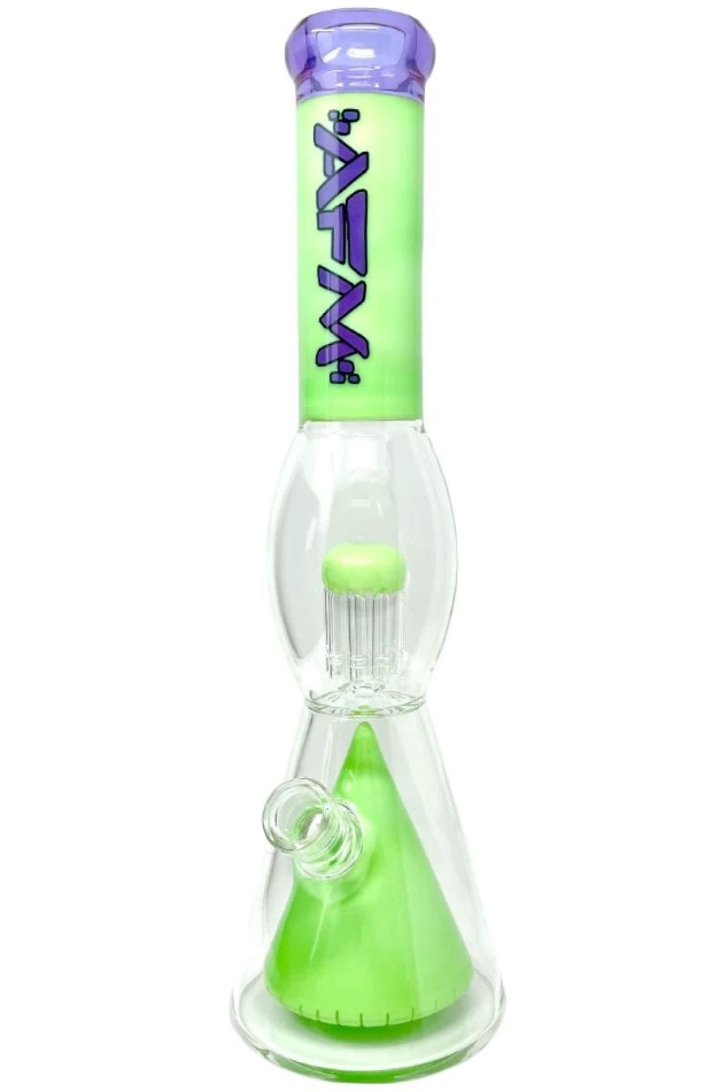 AFM Glass – 16 inch UFO Pyramid to Arm Perc Beaker Water Pipe
