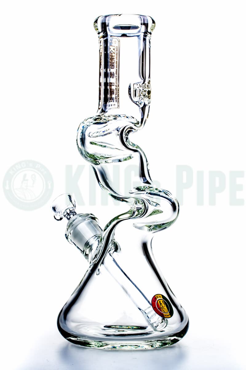 KING's Pipe Glass - 12 inch 9mm Thick Zong Bong