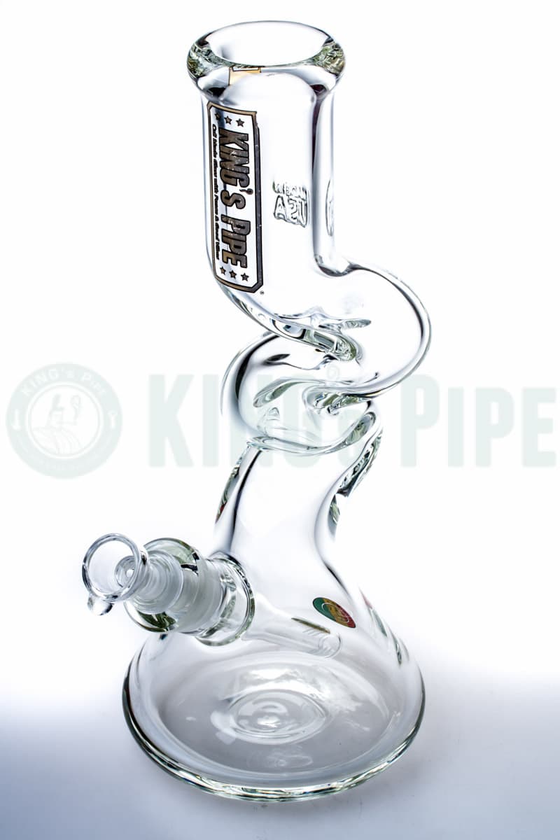 12 inch 9mm Thick Zig Zag Zong Bong  KING's Pipe Glass - KING's Pipe  Online Headshop