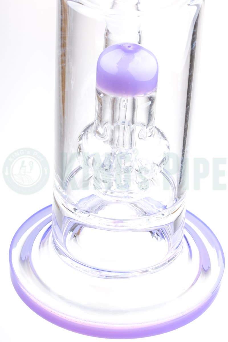 Dome Showerhead Perc Dab Rig with Purple Accent
