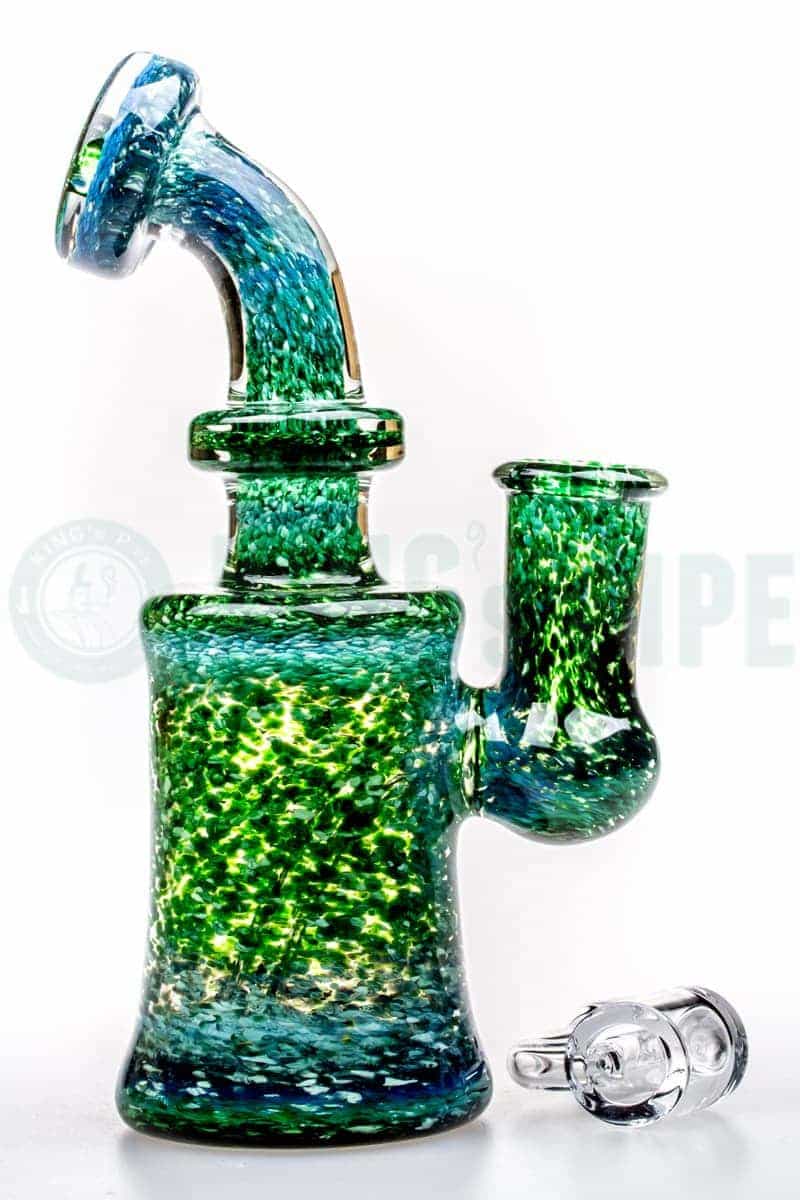 Mini Oil Bong Green Swirl