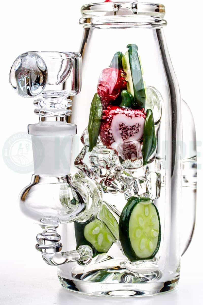 Empire Glassworks- Strawberry Cucumber Detox Cup Dab Rig