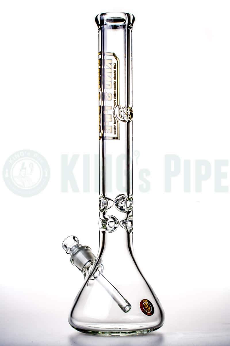 KING's Pipe Glass - 18 inch 9mm Thick Glass Beaker Bong