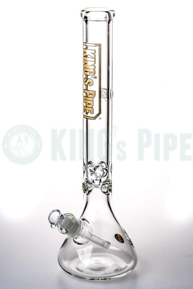 KING&#39;s Pipe Glass - 18 inch 9mm Thick Glass Beaker Bong