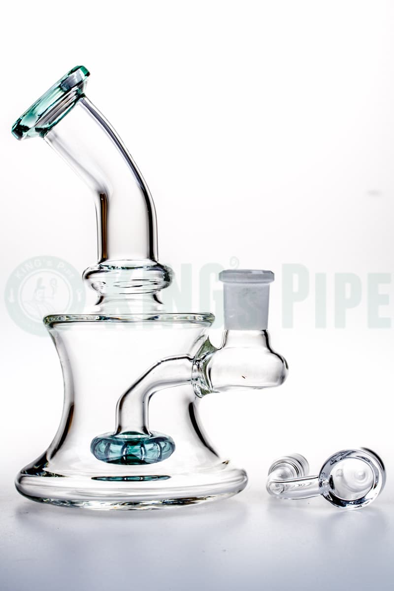 Mini Showerhead Perc Dab Rig with Color Accent