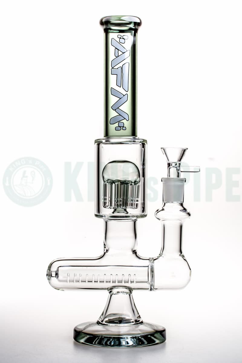 AFM Glass - 11 inch Inline to Tree Perc Bong White