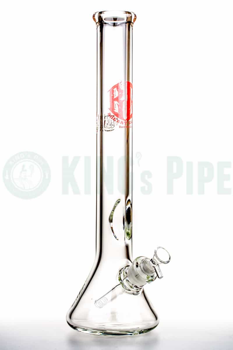 Bogart Glass - 9mm Beaker Bong - 18 Inches Green Decal