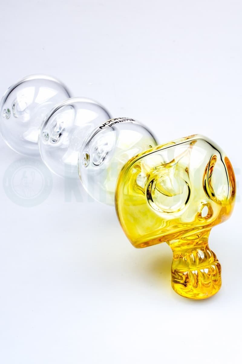 Chameleon Glass - 7 Inch Bonehead Typhoon Glass Pipe