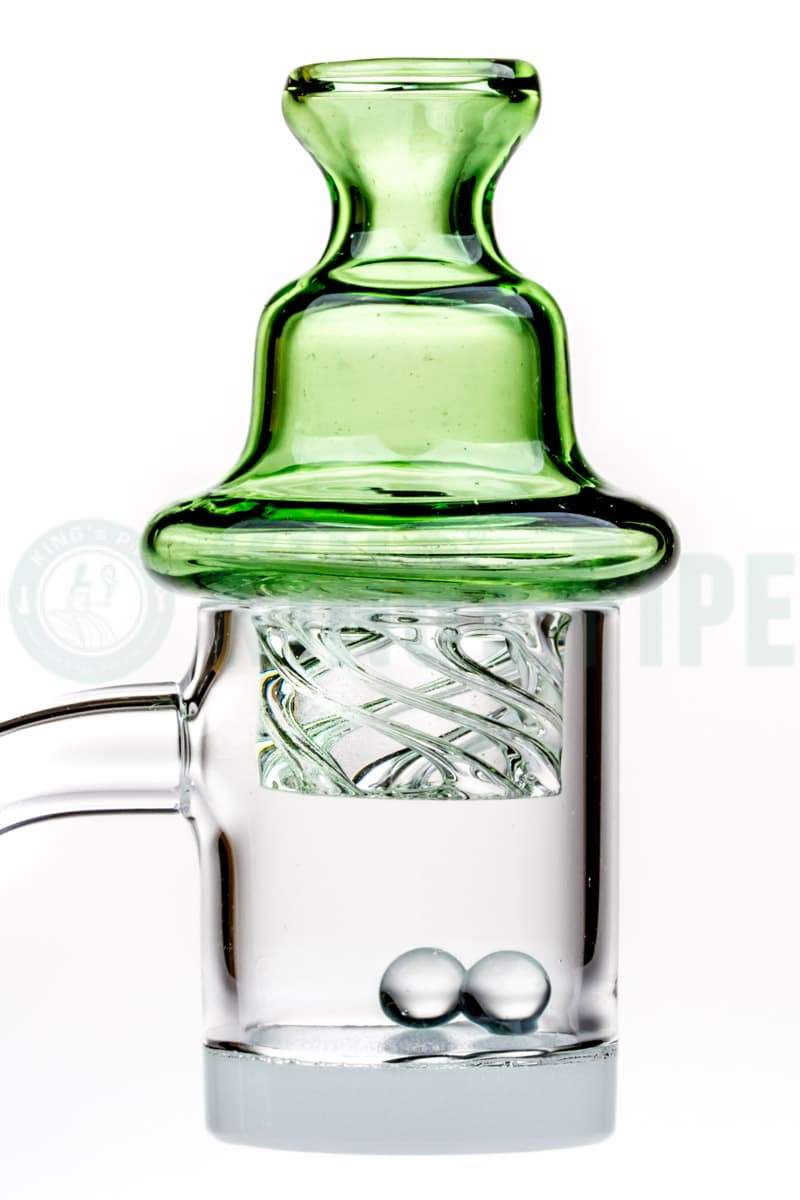 Cyclone Spinner Carb Cap + 2 Terp Pearls Gray