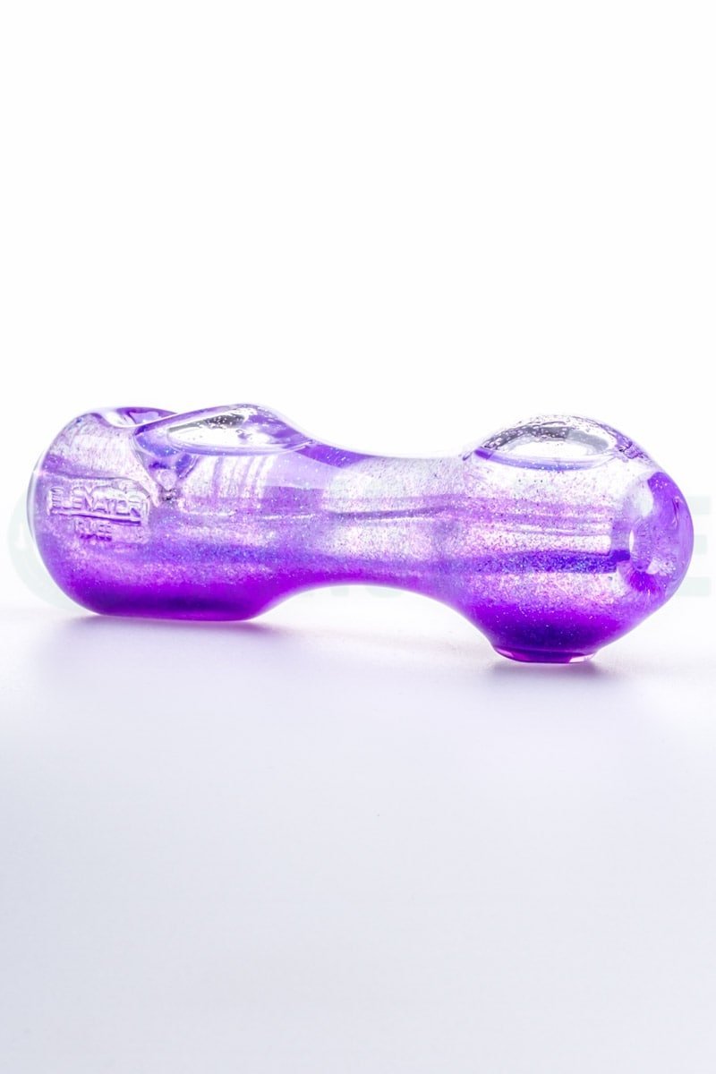 Elevator Glass - Freeze-A-Bowl Glitter Pipe in Lavender