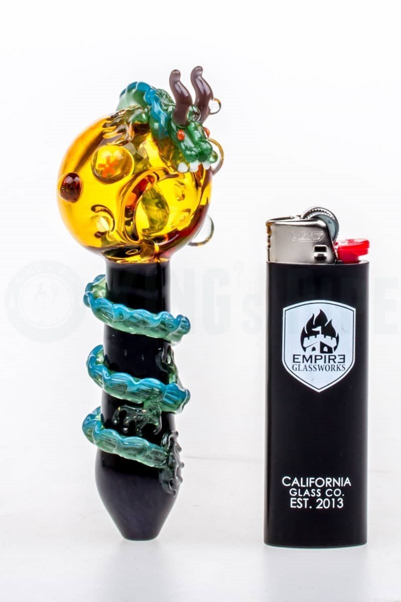 glass tobacco pipes near me 10-pack OG Chillum Bundle | Thick Pyrex Smoking Pipe | Straight Tube One Hitter 4 to 5" Inch Bats USA Empire Glassworks 4.25'' Mini Dragon