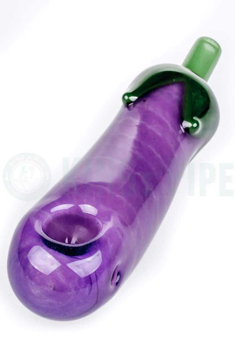 Empire Glassworks - Eggplant Glass Pipe