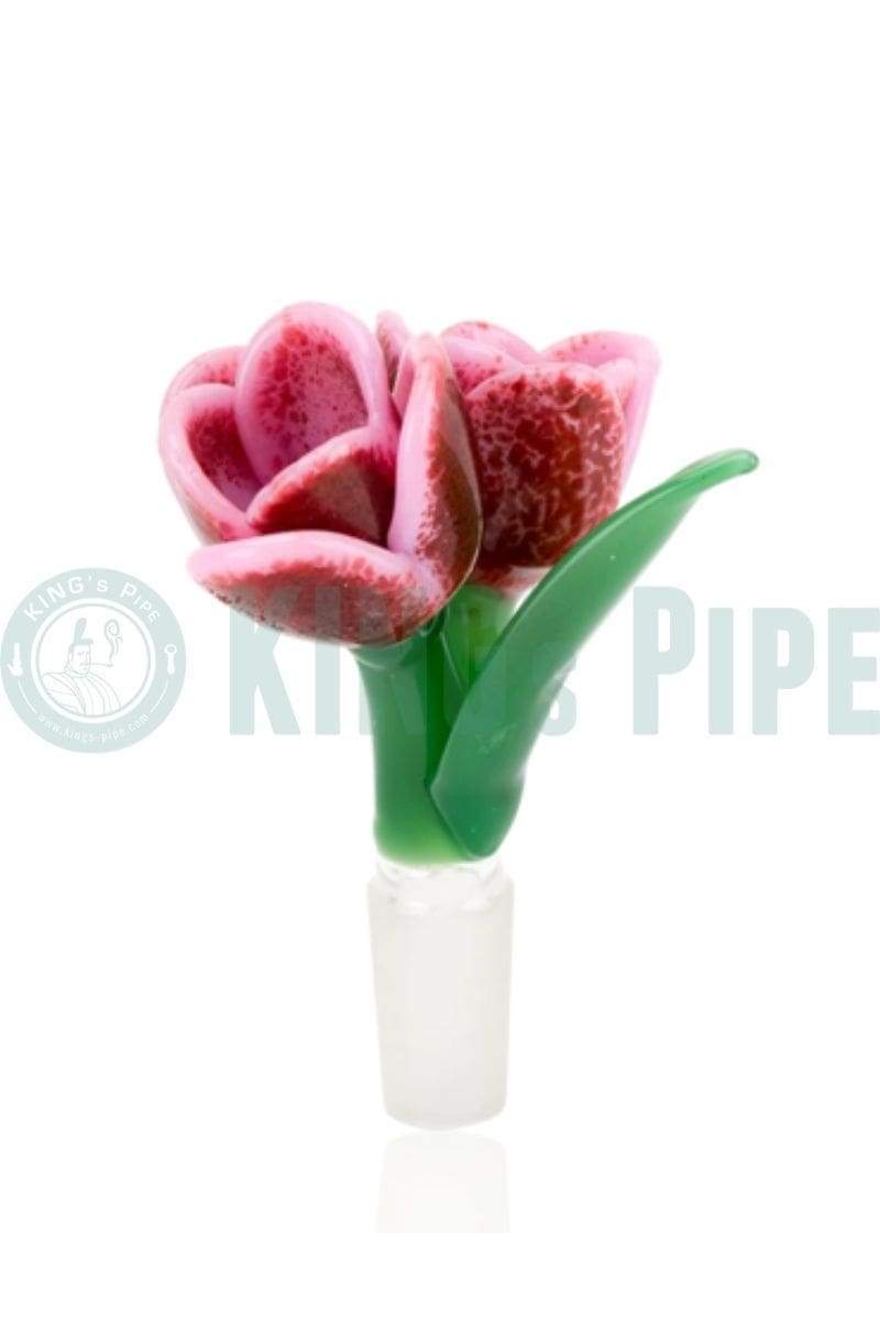 Empire Glassworks - Strawberry Cream Tulip Slide Bowl