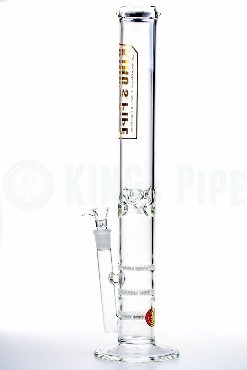 KING's Pipe Glass - 18 Inch Triple Honeycomb Water Pipe