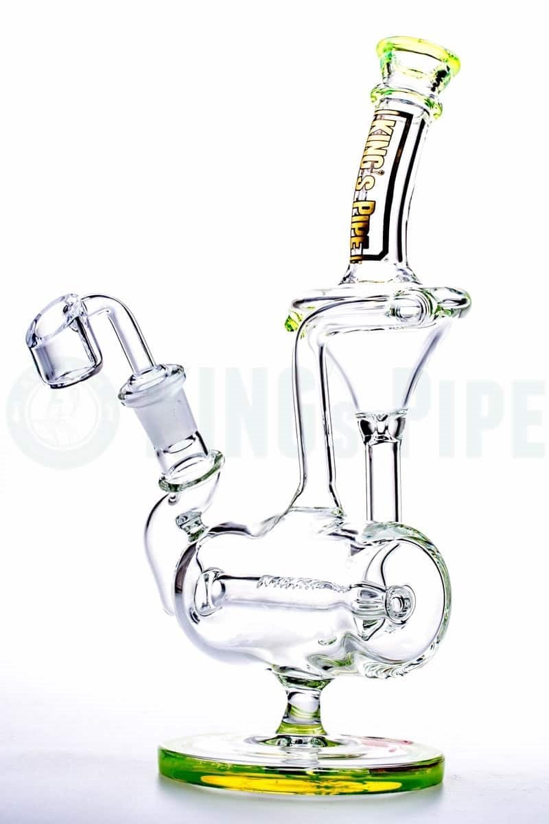 KING's Pipe Glass - Inline Perc Recycler